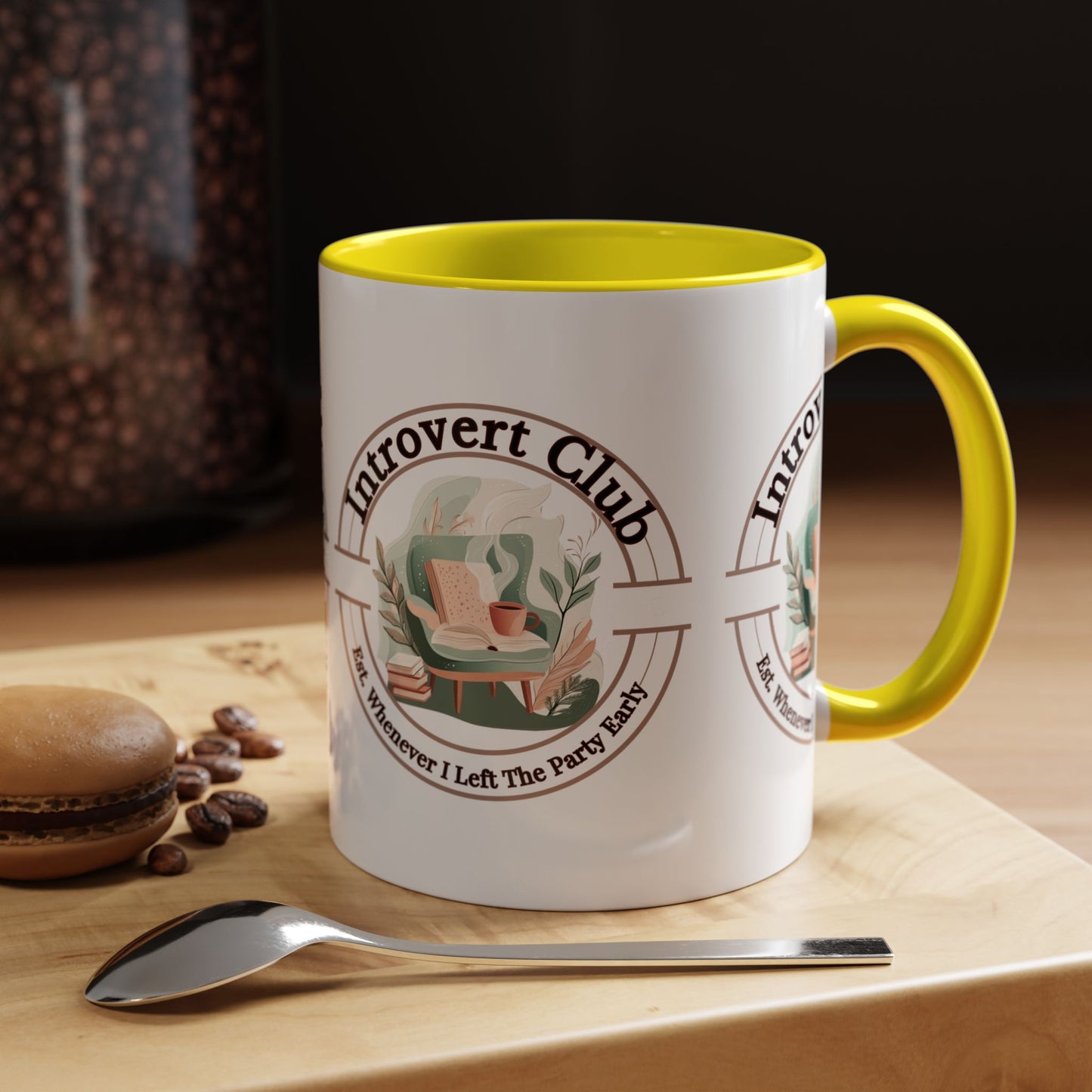 Introvert Club Coffee Mug – Perfect Gift for Shy Souls and Book Lovers