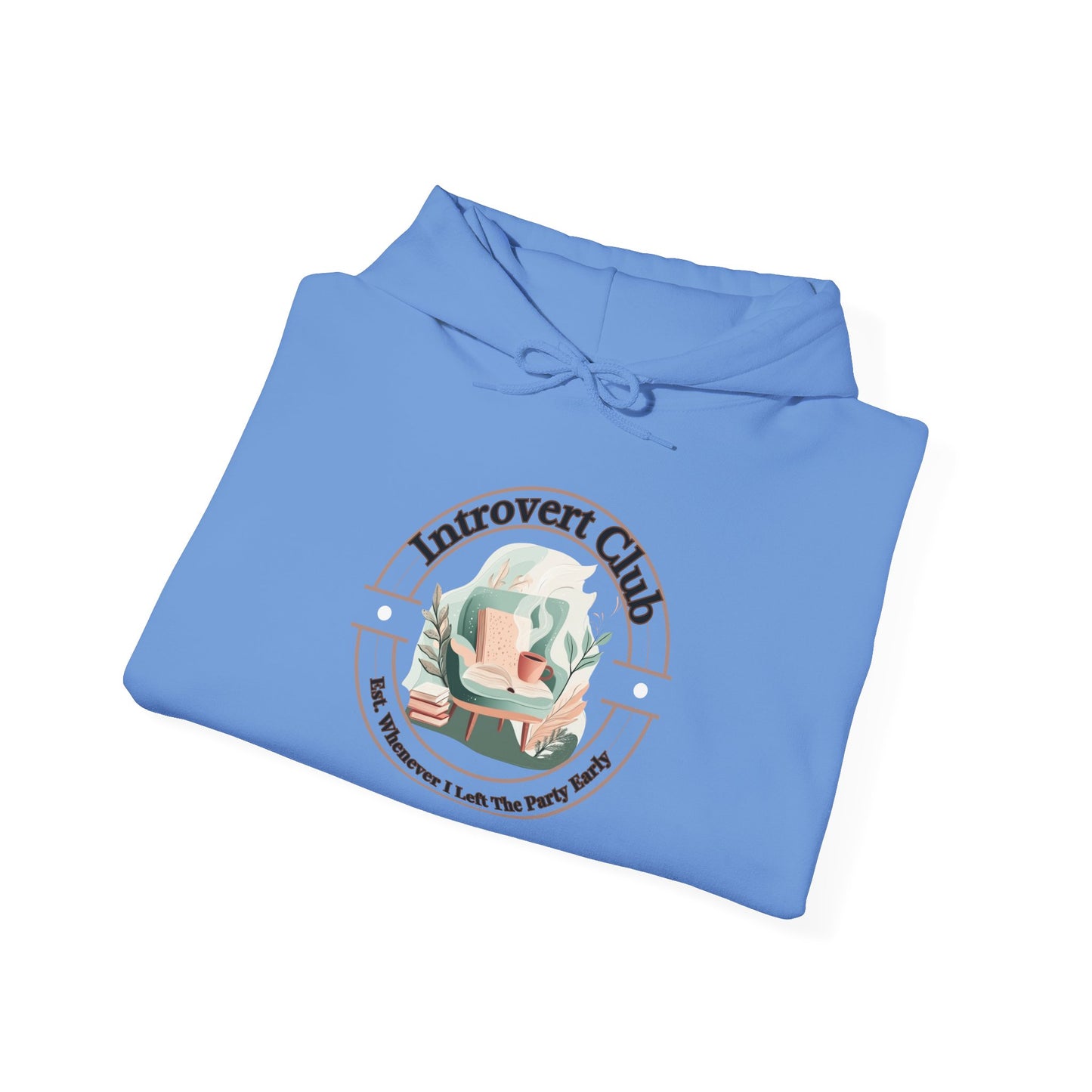 Introvert Club Hoodie - Cozy Heavy Blend Sweatshirt for Relaxed Vibes