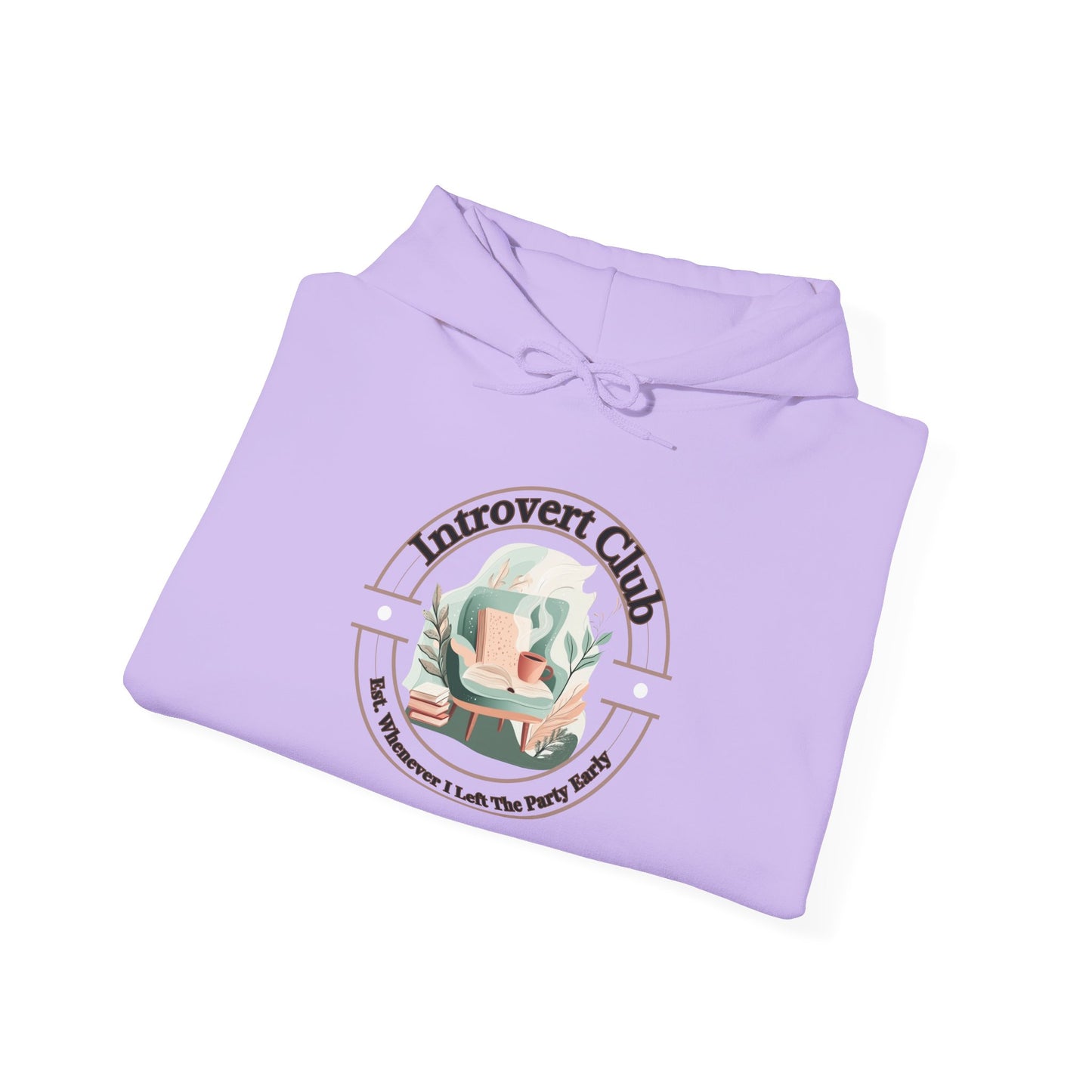 Introvert Club Hoodie - Cozy Heavy Blend Sweatshirt for Relaxed Vibes