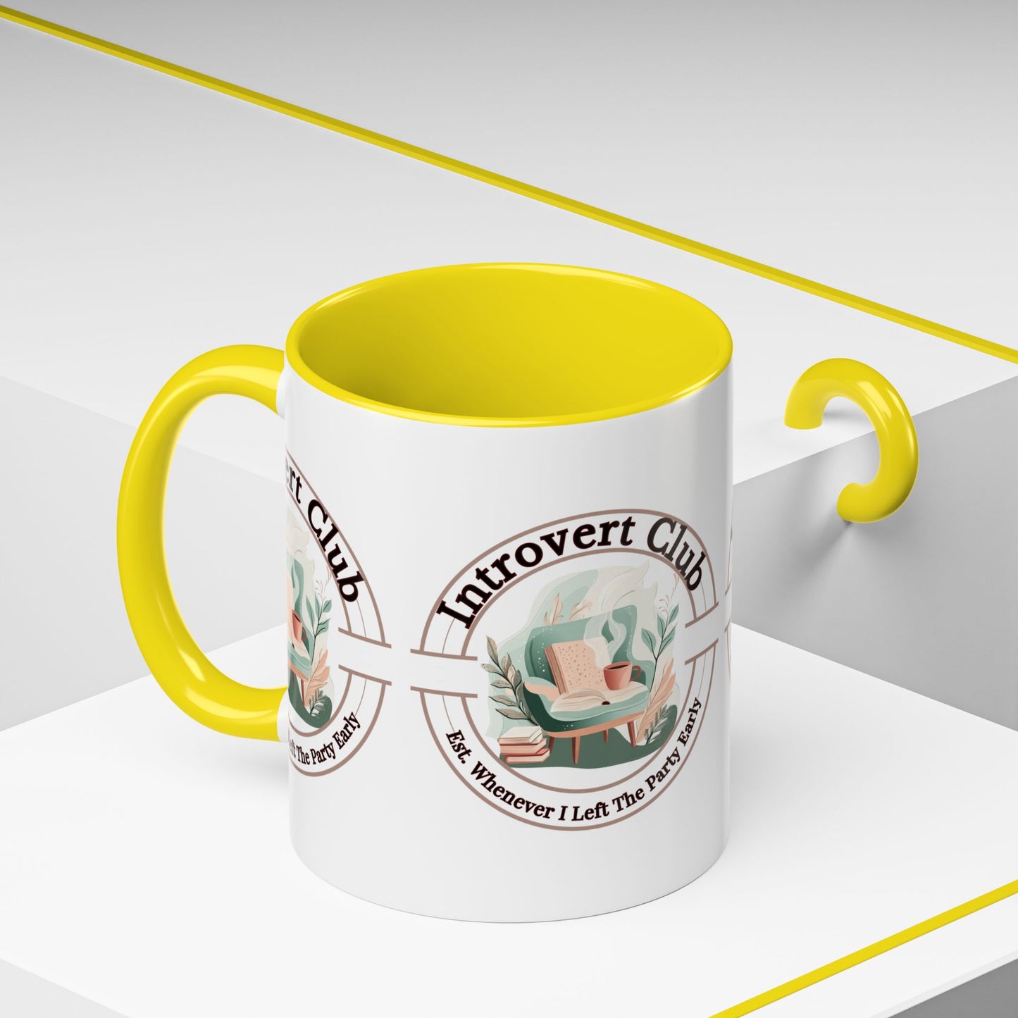 Introvert Club Coffee Mug – Perfect Gift for Shy Souls and Book Lovers