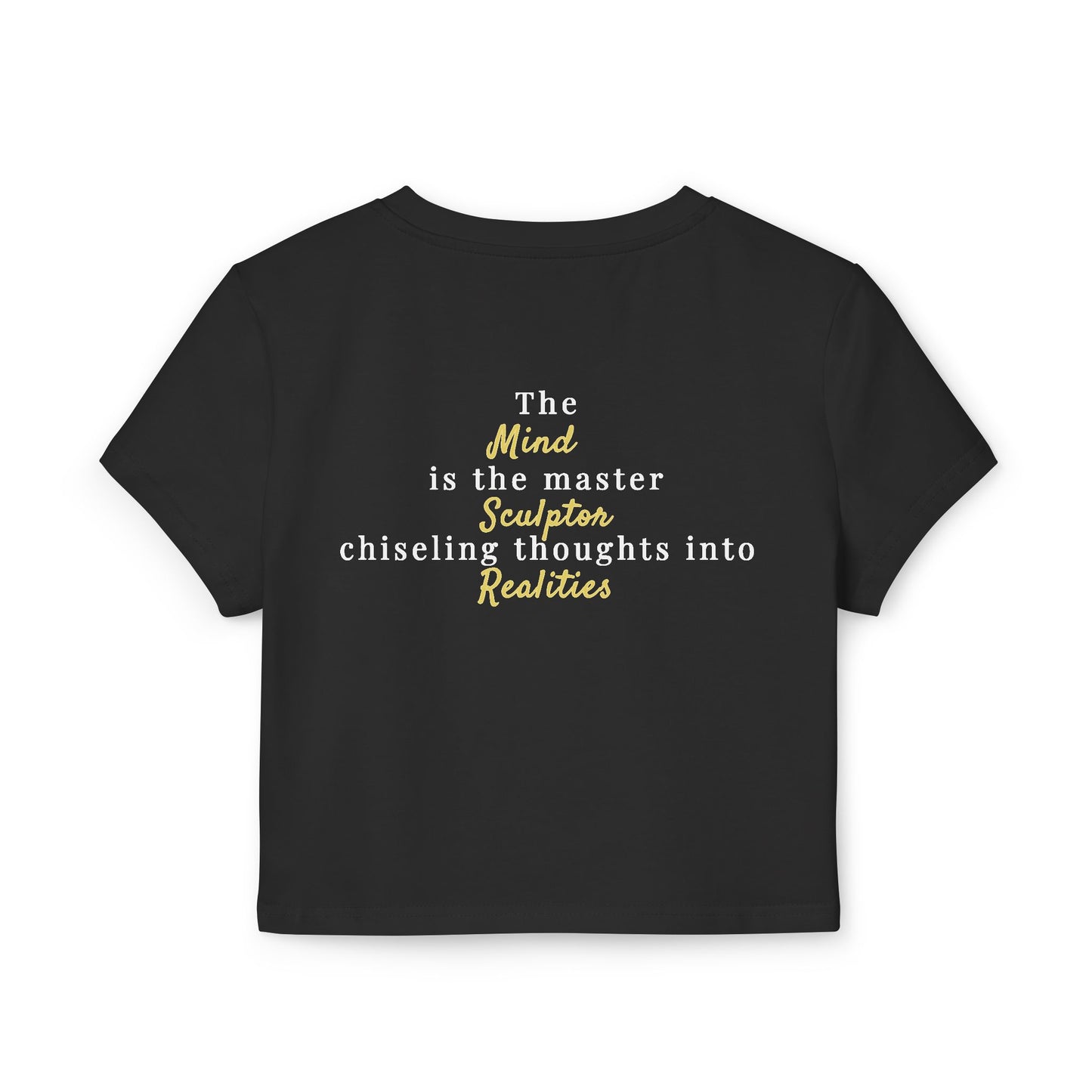 Inspirational Women's Baby Tee - 'The Mind is the Master' Art Tee