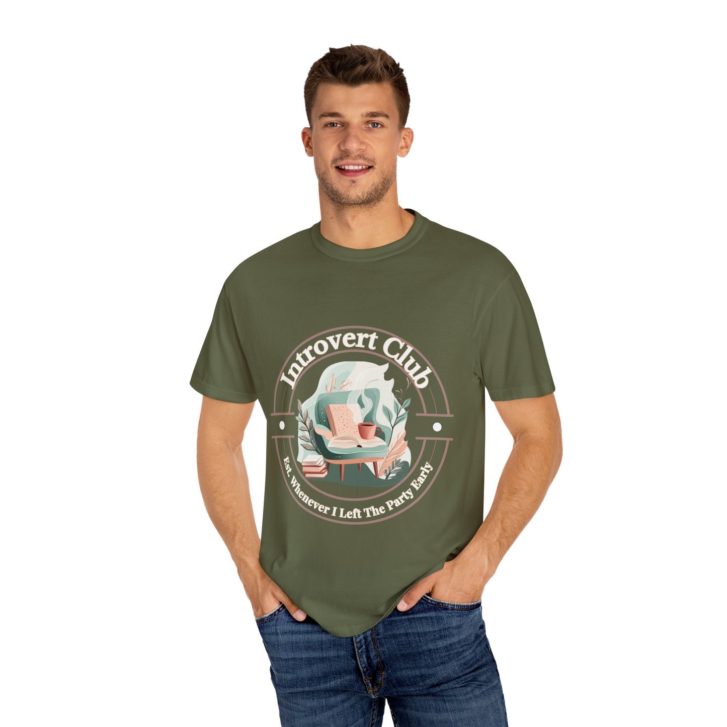 Relaxing Chair Unisex Garment-Dyed T-Shirt - Cozy Home Vibes