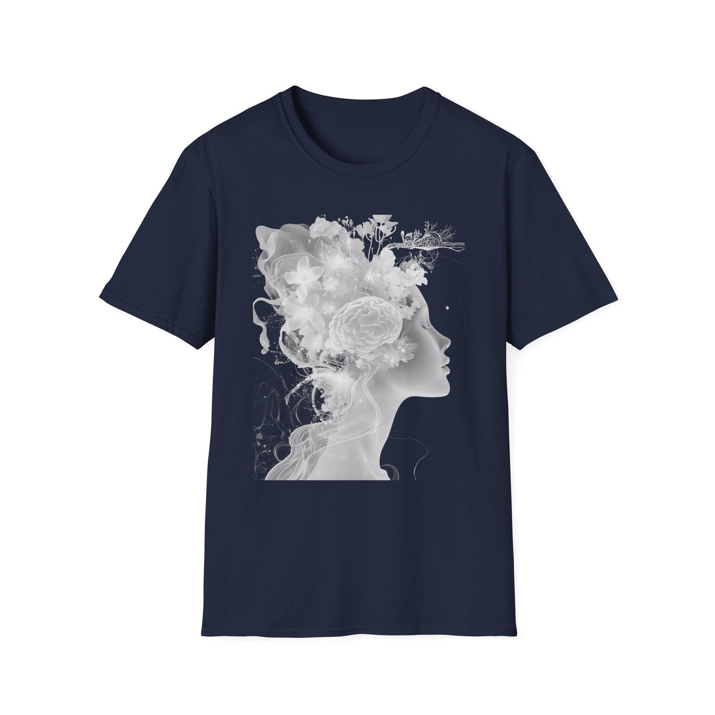Mind Sculptor Floral Unisex T-Shirt - Softstyle Graphic Tee
