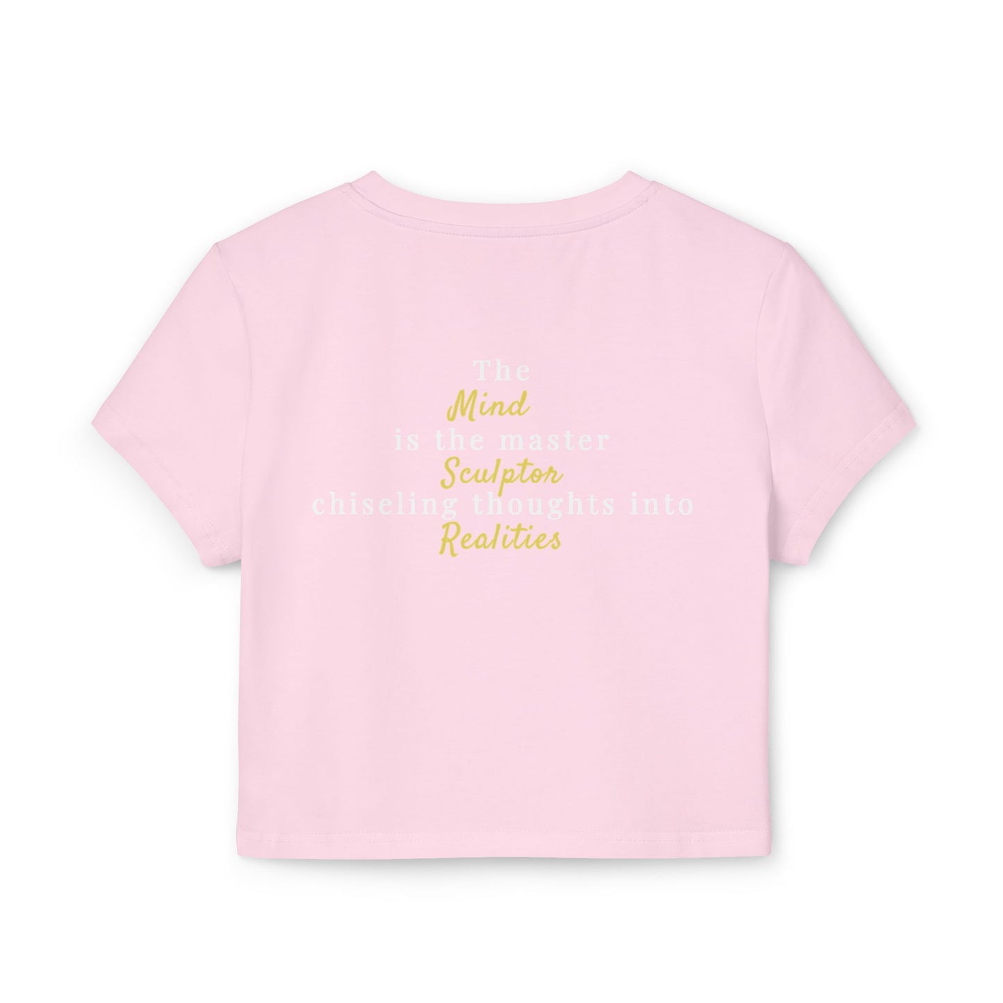 Inspirational Women's Baby Tee - 'The Mind is the Master' Art Tee