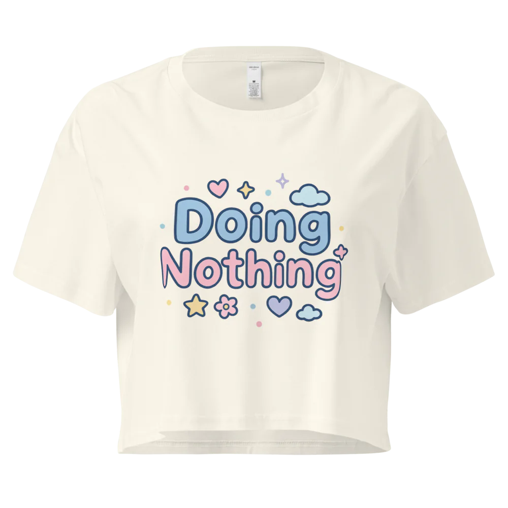 Doing Nothing Tee | Cozy Aesthetic Loungewear Shirt