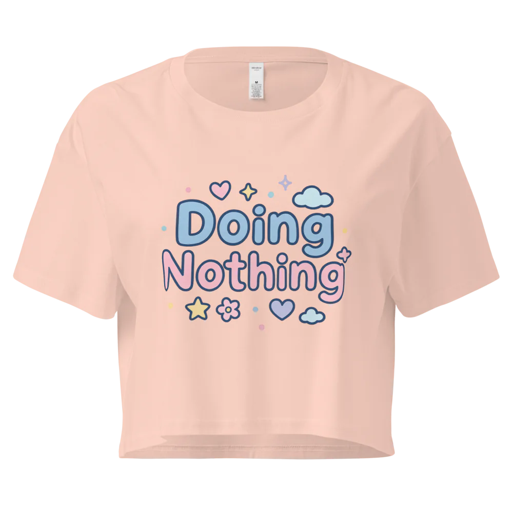 Doing Nothing Tee | Cozy Aesthetic Loungewear Shirt