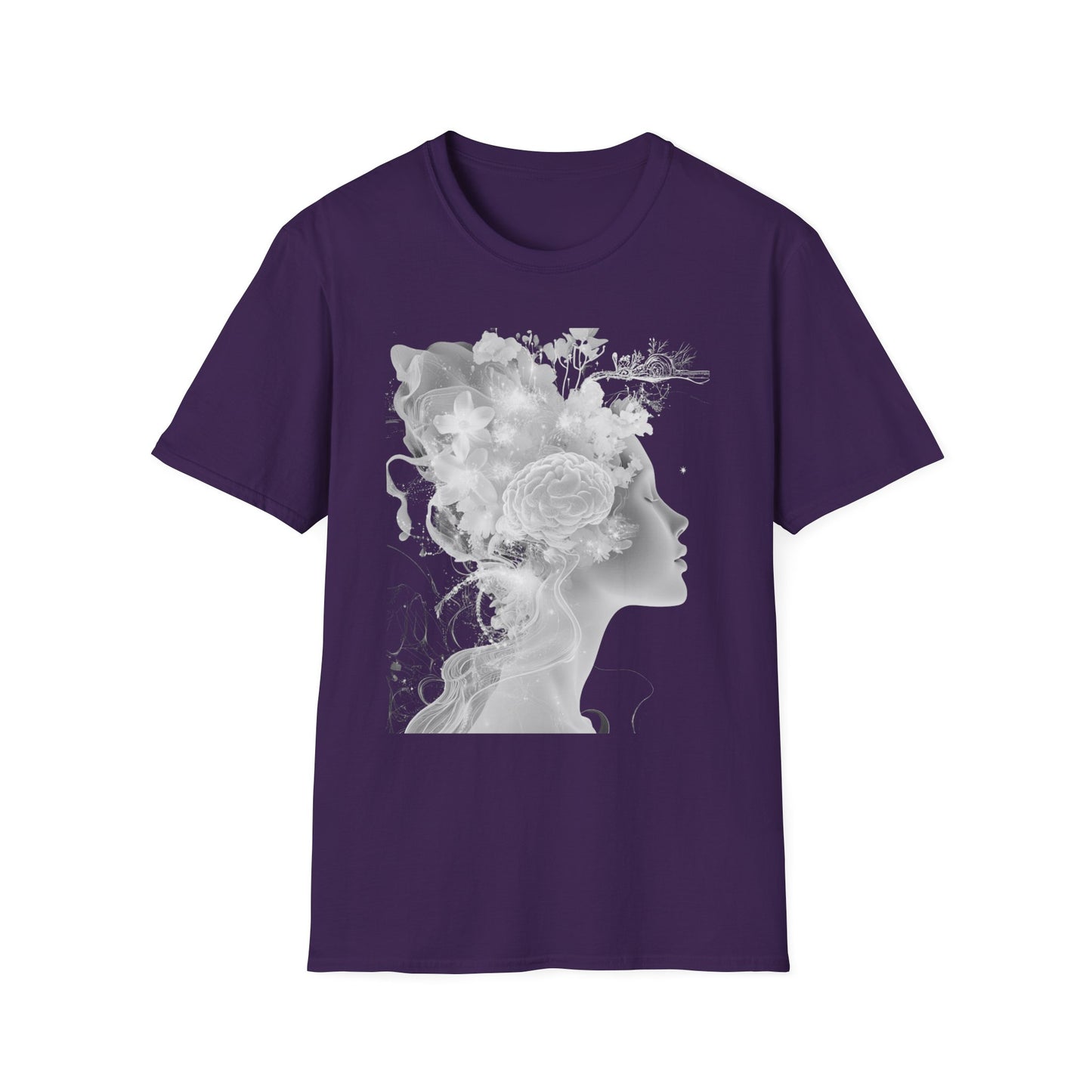 Mind Sculptor Floral Unisex T-Shirt - Softstyle Graphic Tee