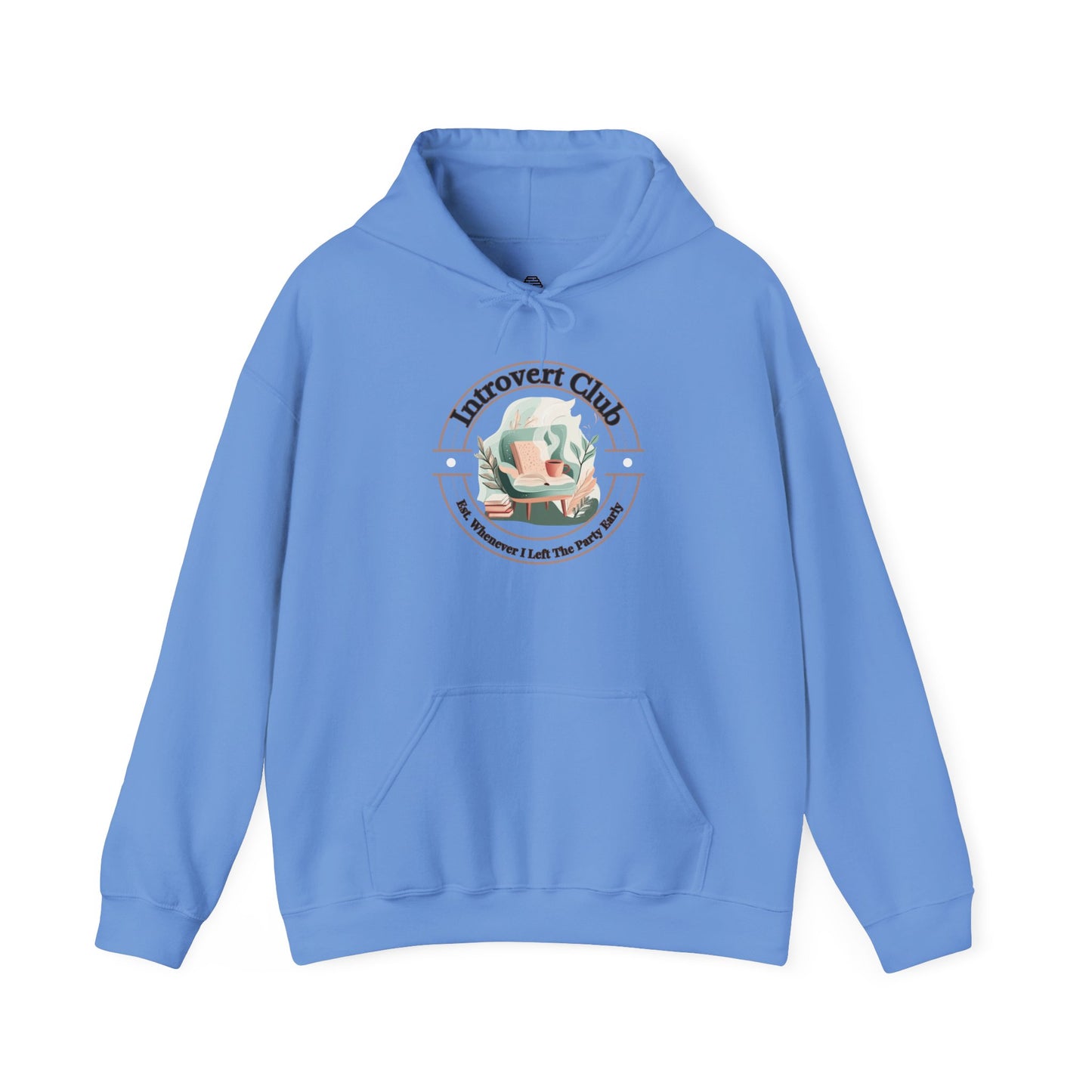 Introvert Club Hoodie - Cozy Heavy Blend Sweatshirt for Relaxed Vibes
