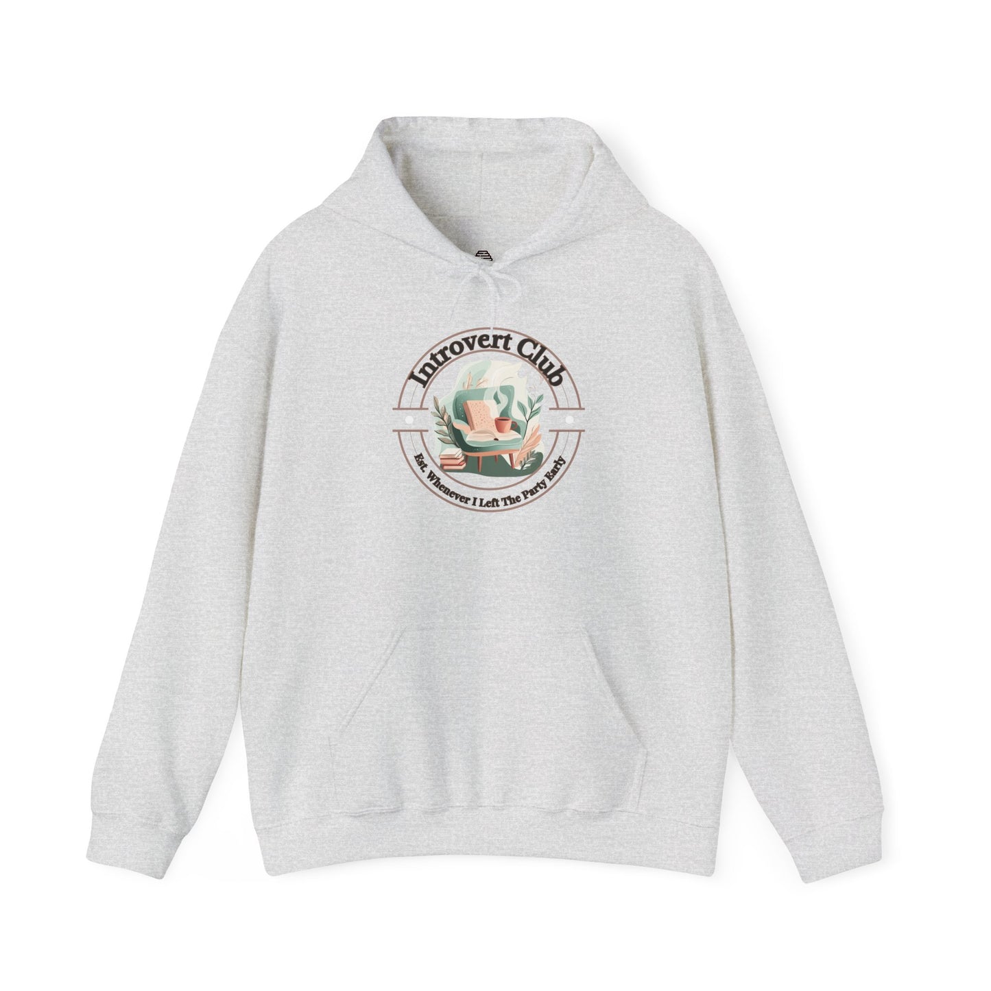 Introvert Club Hoodie - Cozy Heavy Blend Sweatshirt for Relaxed Vibes