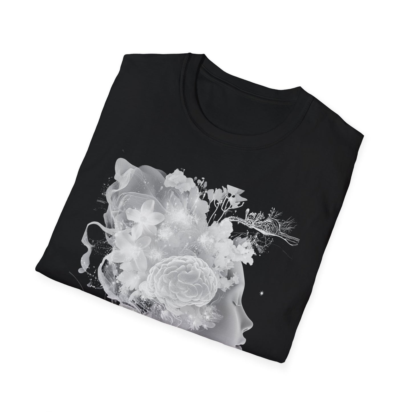 Mind Sculptor Floral Unisex T-Shirt - Softstyle Graphic Tee