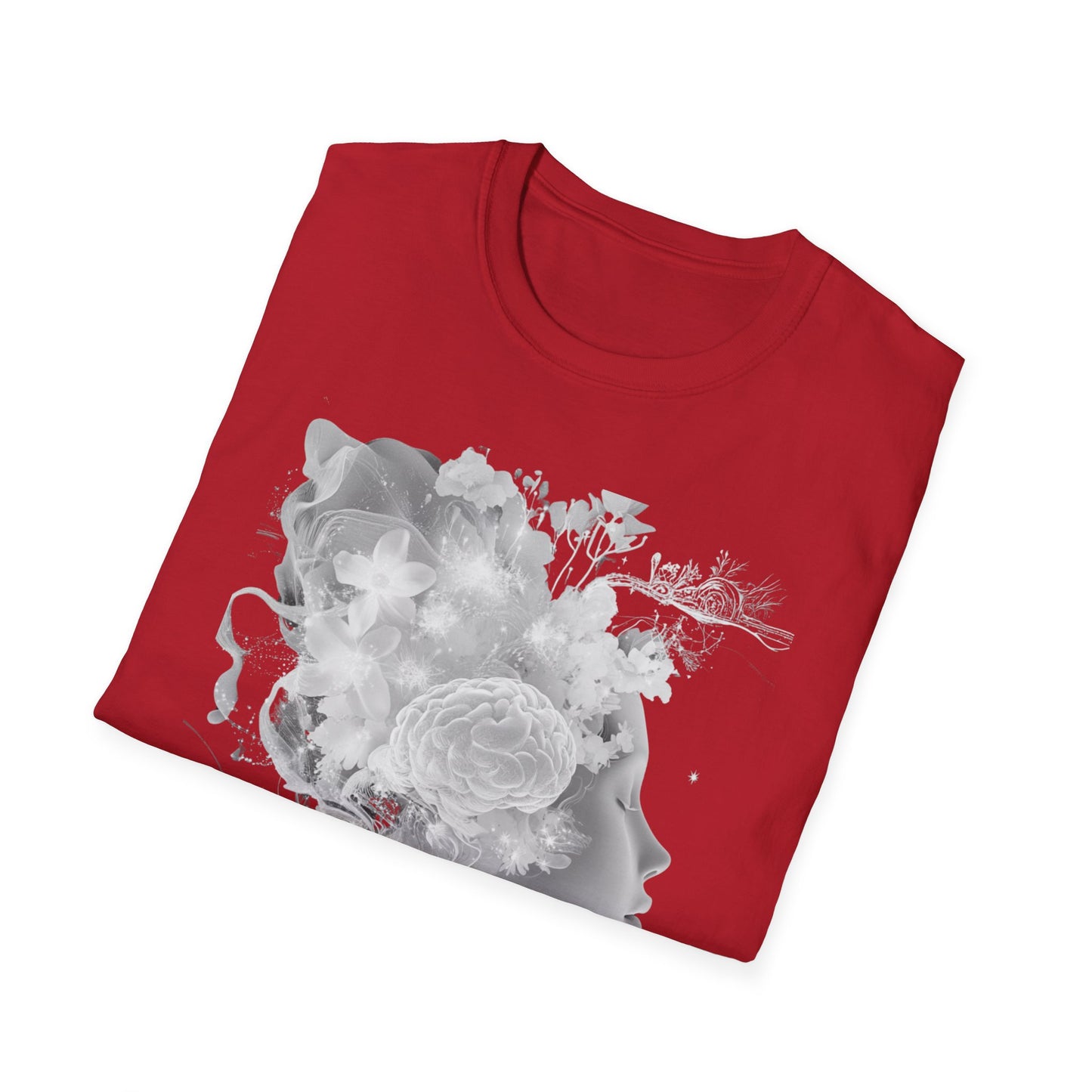 Mind Sculptor Floral Unisex T-Shirt - Softstyle Graphic Tee