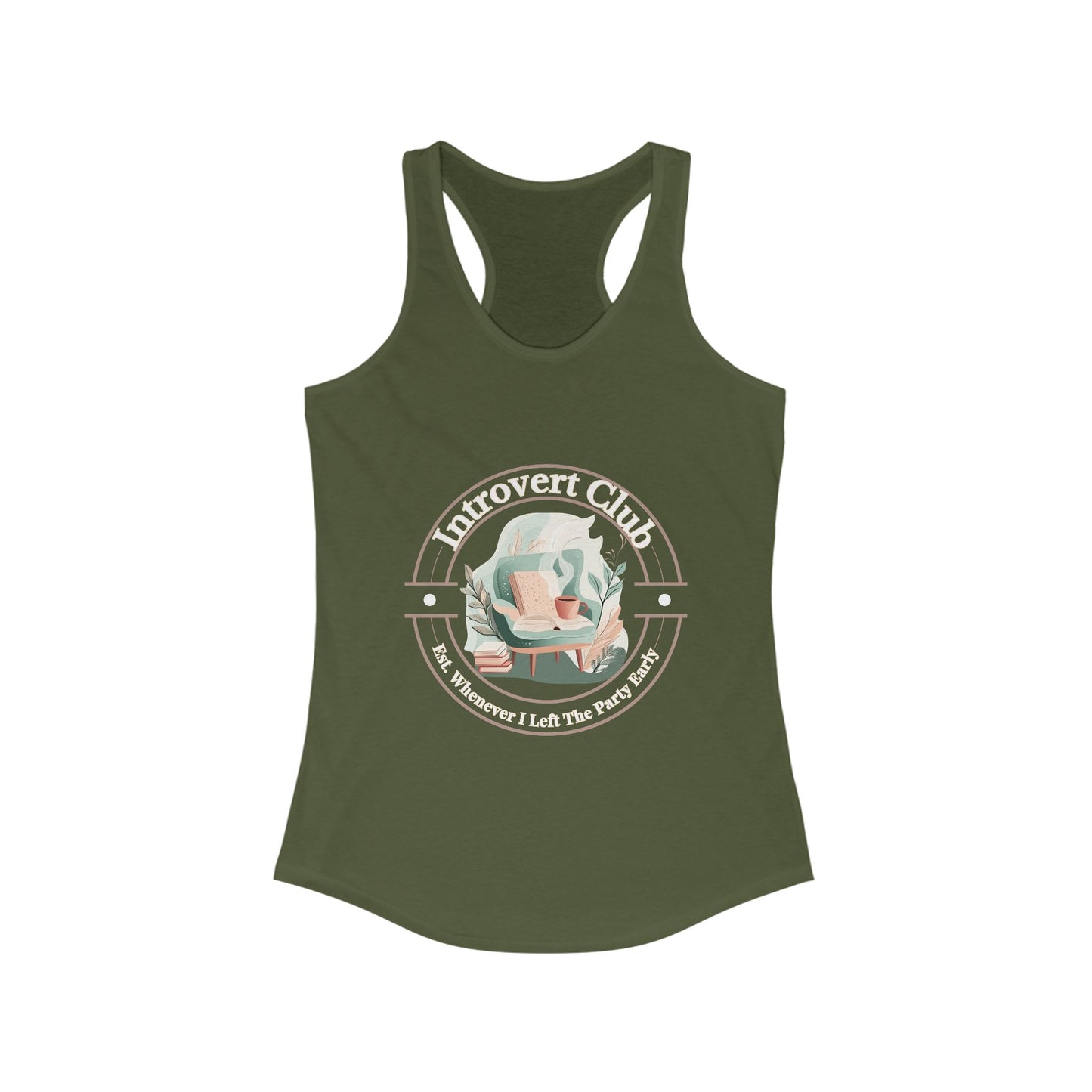 Introvert Club Racerback Tank Top - Perfect for Relaxed Days