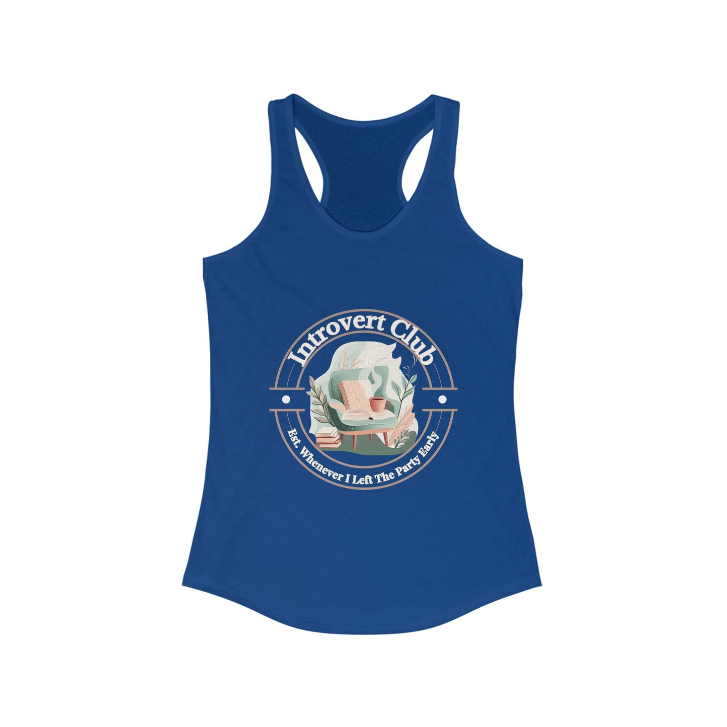Introvert Club Racerback Tank Top - Perfect for Relaxed Days