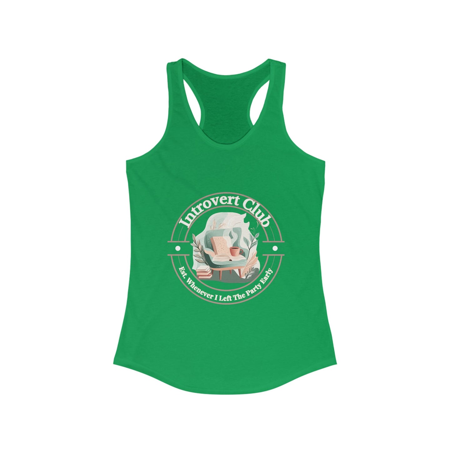 Introvert Club Racerback Tank Top - Perfect for Relaxed Days