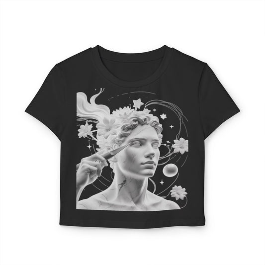 Inspirational Women's Baby Tee - 'The Mind is the Master' Art Tee