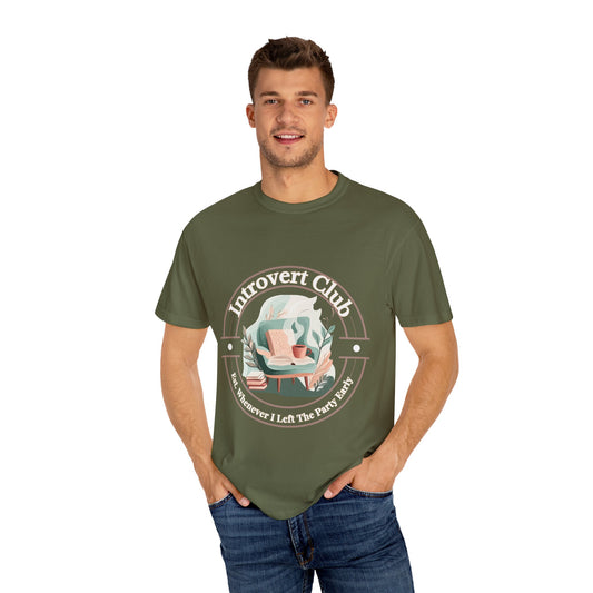 Relaxing Chair Unisex Garment-Dyed T-Shirt - Cozy Home Vibes
