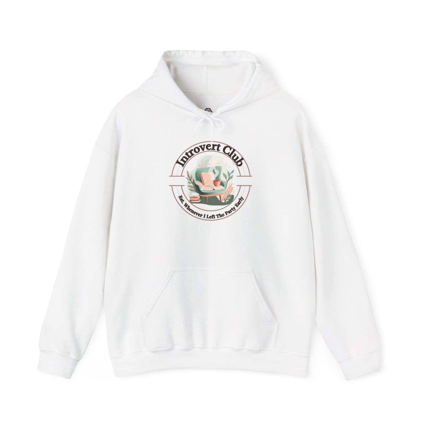 Introvert Club Hoodie - Cozy Heavy Blend Sweatshirt for Relaxed Vibes