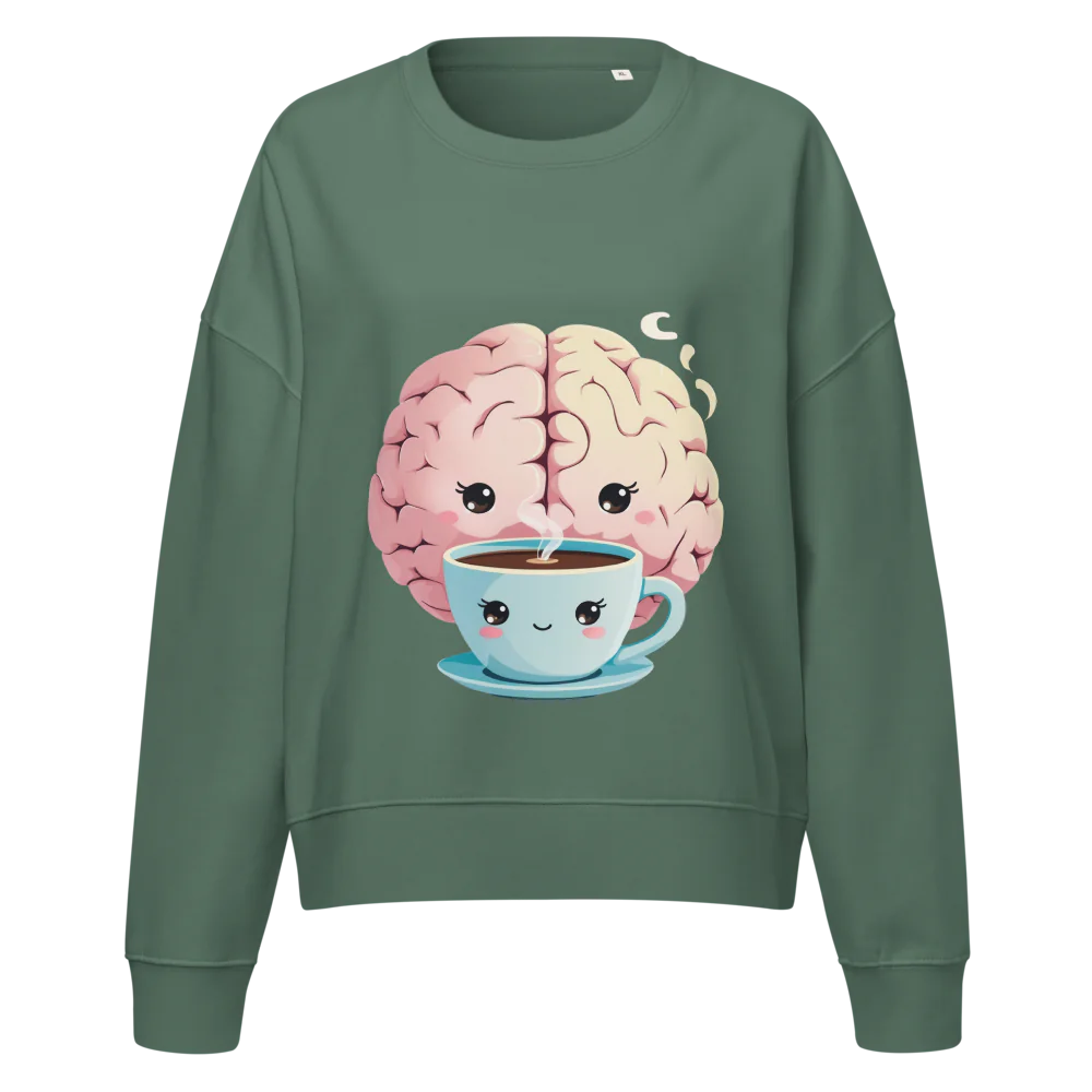 “Caffeinated Brain Kawaii Sweatshirt”