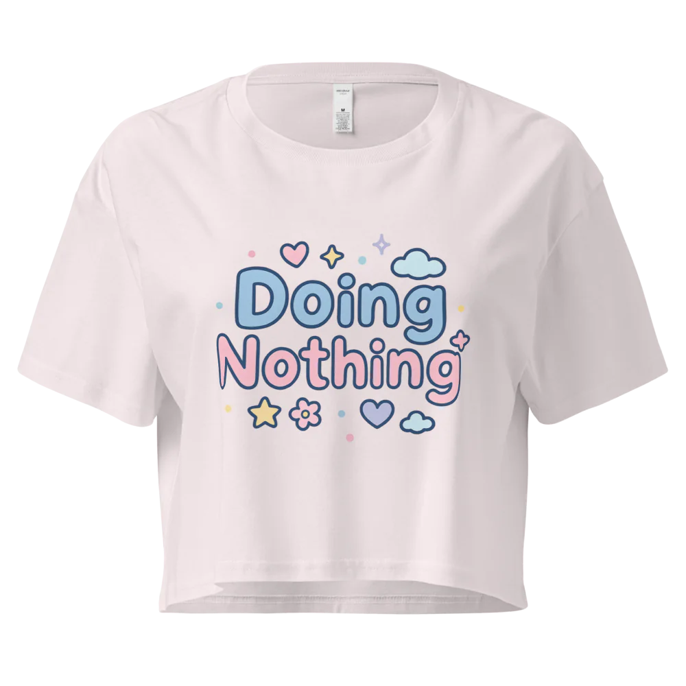 Doing Nothing Tee | Cozy Aesthetic Loungewear Shirt